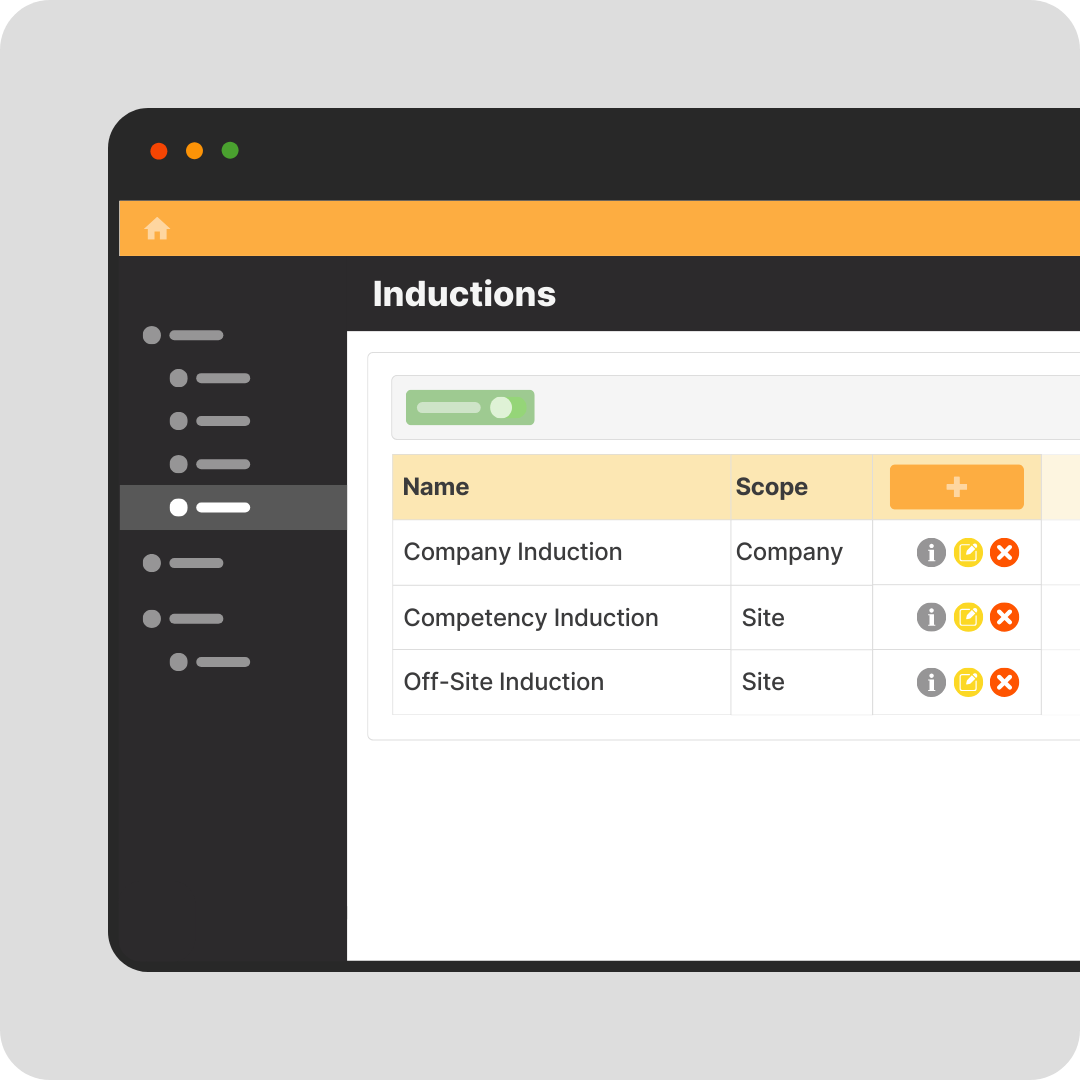 Inductions-Customisable