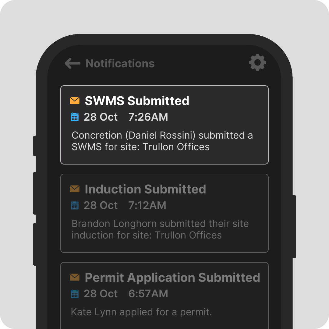 SWMS - Notifications