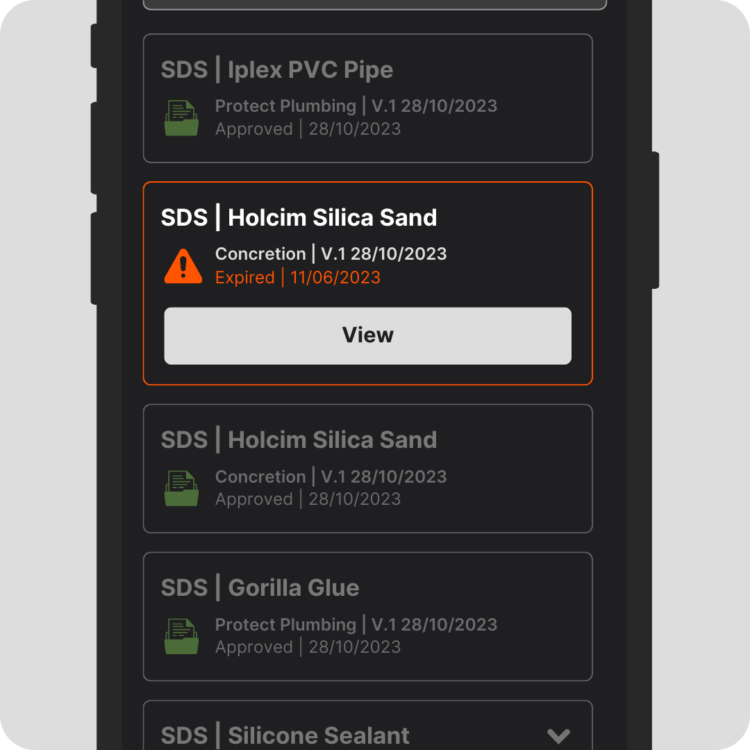 SDS - Expiry & Version History
